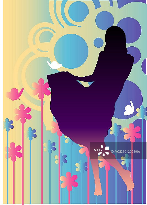 抽象人物图图片素材