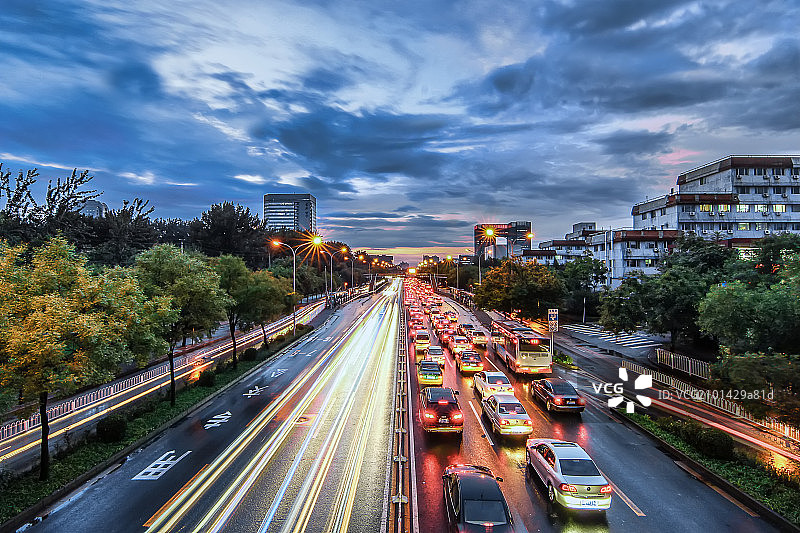 北京的交通——动与静图片素材