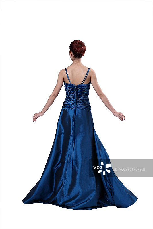 穿晚礼服的女人图片素材