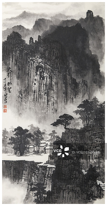 中国画—山水图片素材