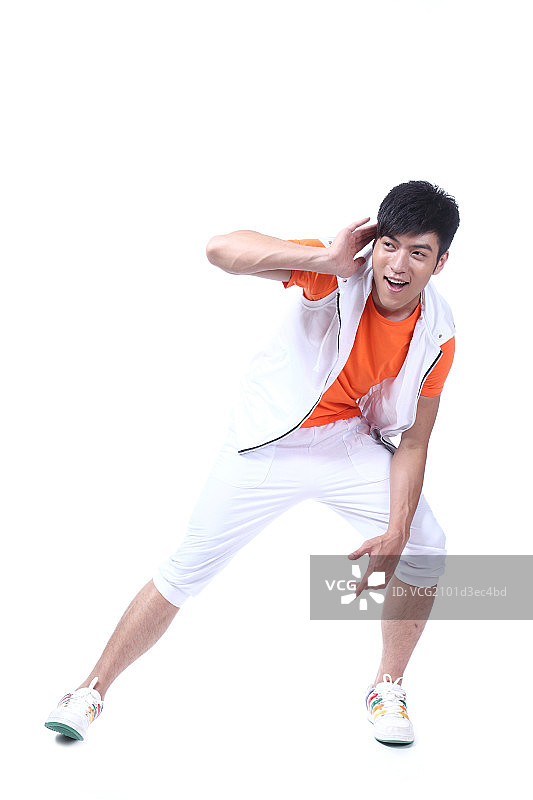 跳街舞的年轻男人图片素材