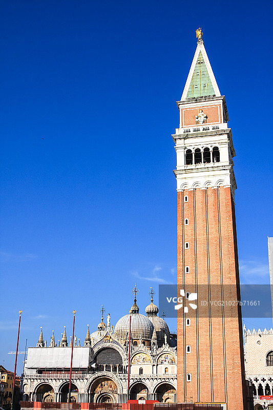 St Mark's Campanile, Venice, Italy图片素材