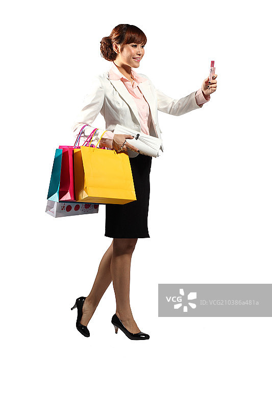 穿白色西装的女人图片素材