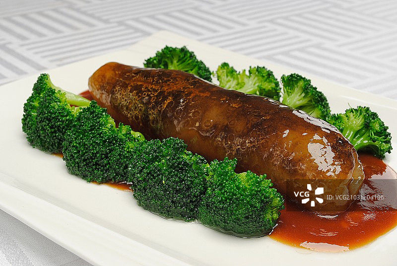 葱烤大乌参图片素材