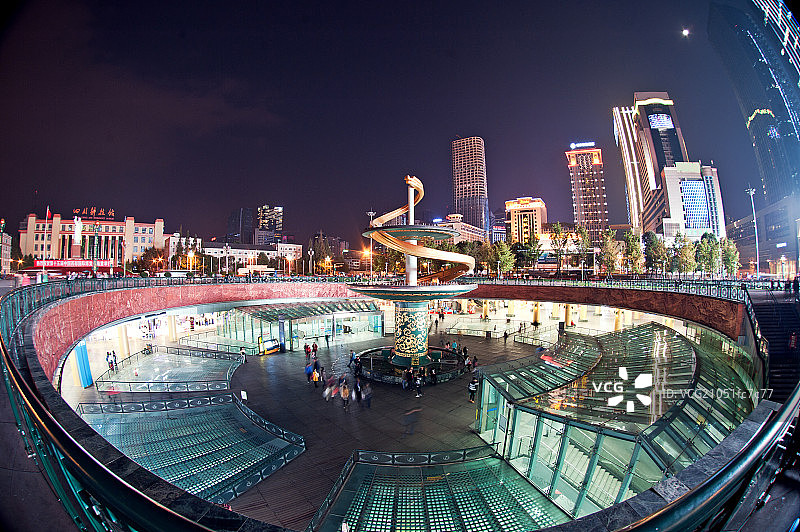 成都市天府广场景观图片素材