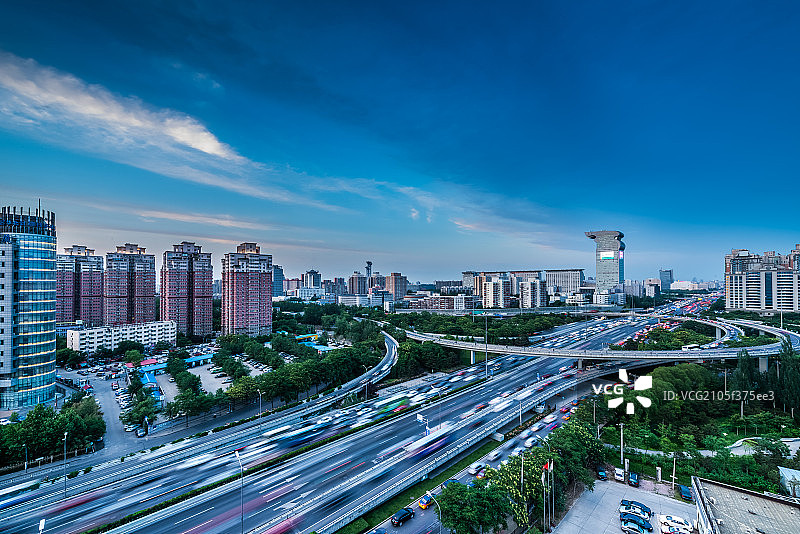 北京城市风光桥梁图片素材