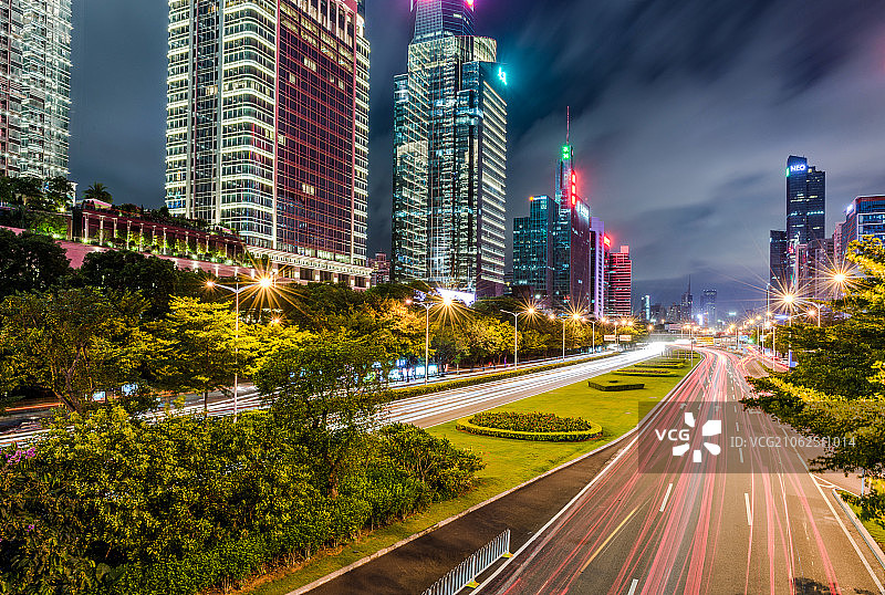 深圳城市夜景图片素材