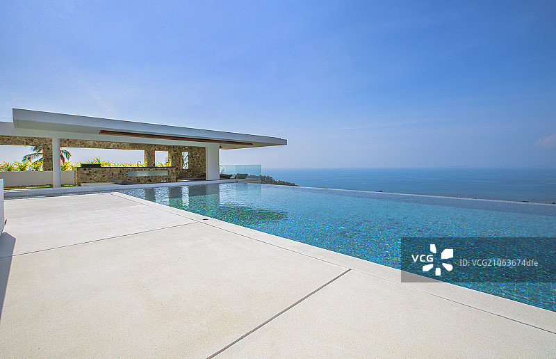 别墅外部景观特写图片素材