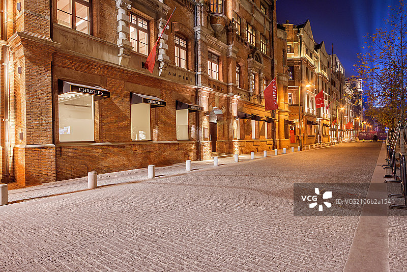 上海外滩源建筑公路图片素材