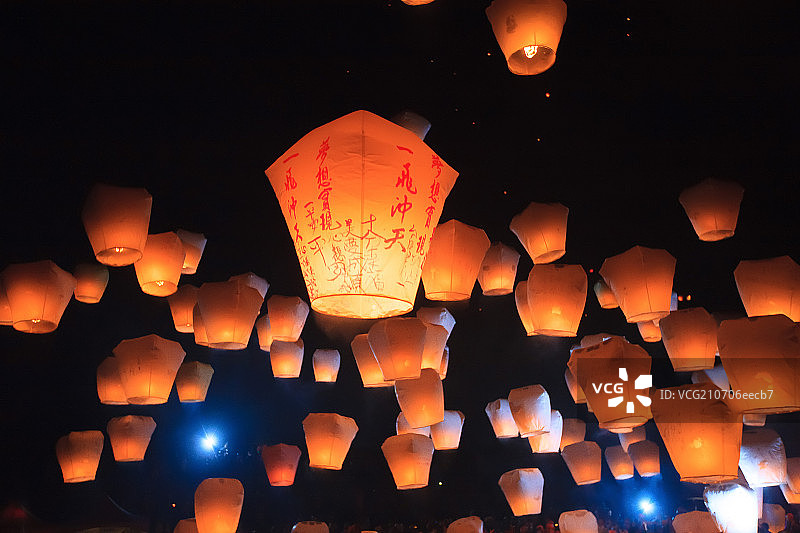新北市平溪天燈图片素材