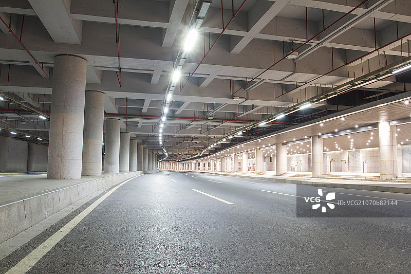 广州塔地下通道隧道图片素材