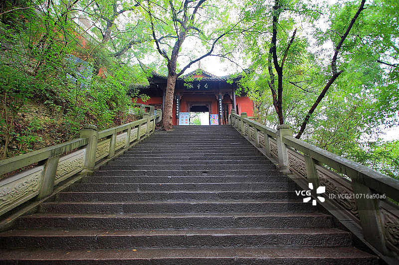 长江三峡白帝城图片素材