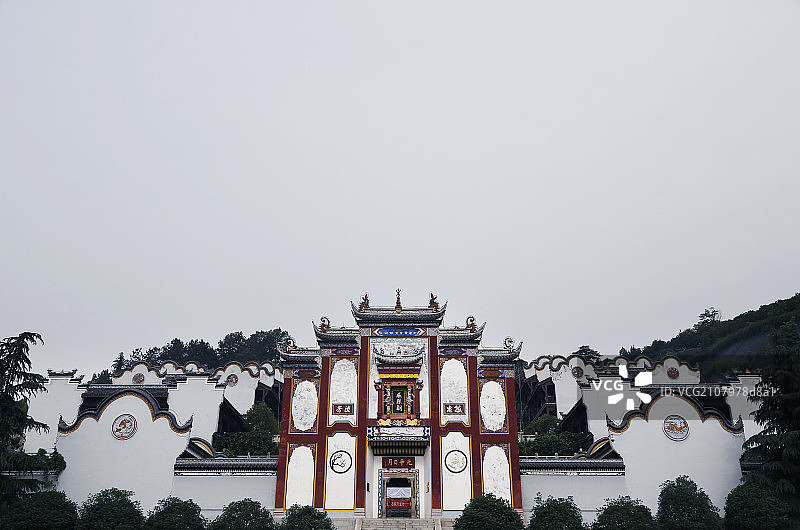 东方文化经典-湖北宜昌秭归县凤凰山屈原故里屈原祠图片素材