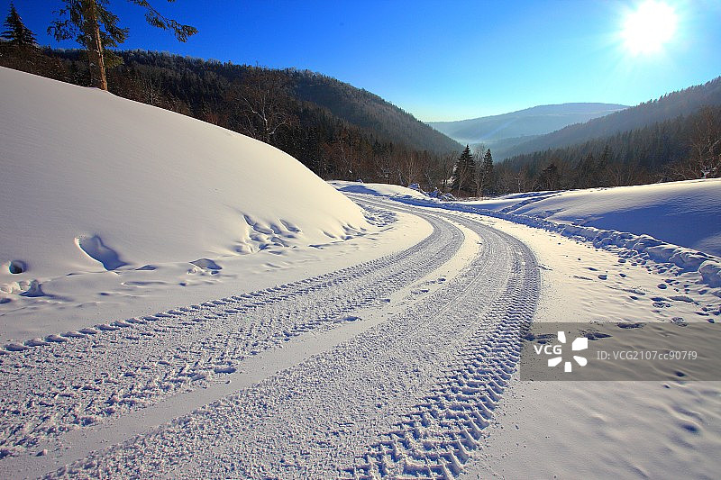 黑龙江省双峰林场雪乡图片素材