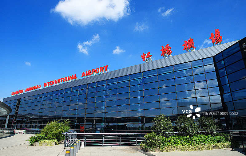 上海虹桥国际机场外部图片素材