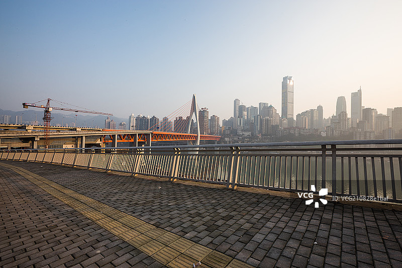 千厮门长江大桥城市景观图片素材