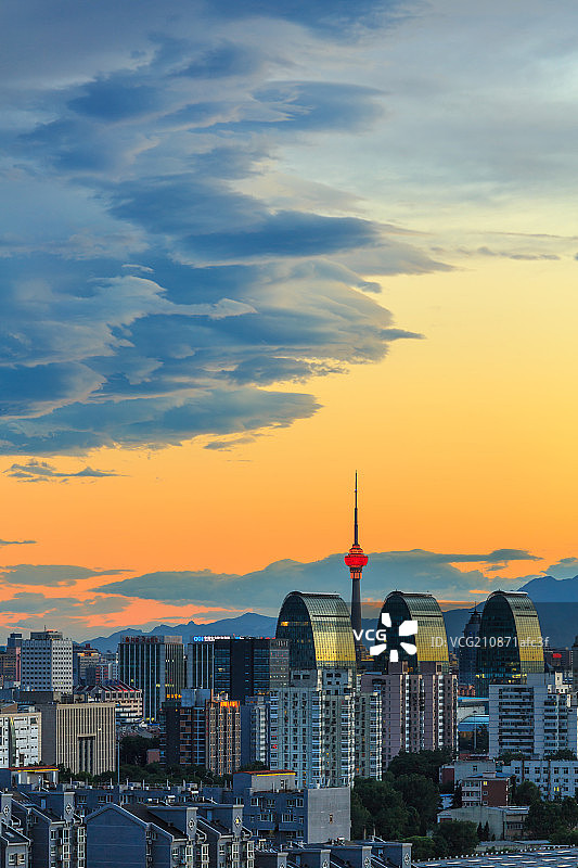 北京夜景图片素材