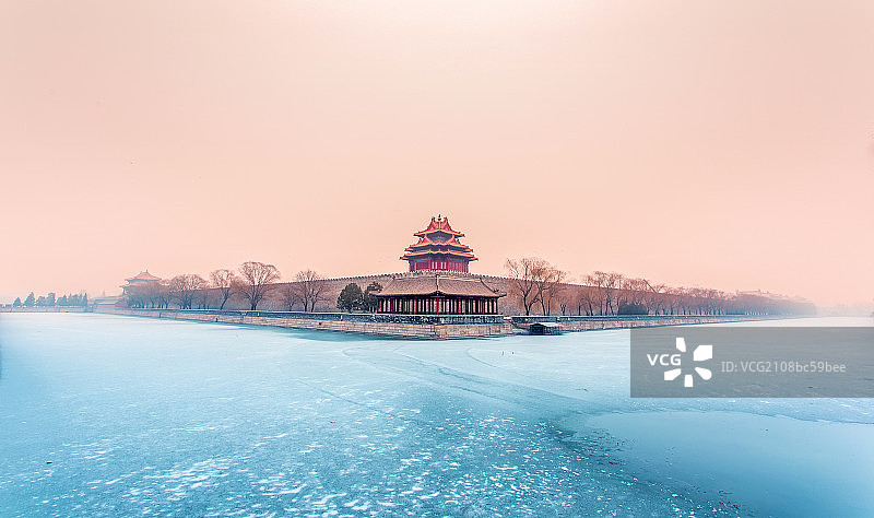 北京故宫角楼风光图片素材