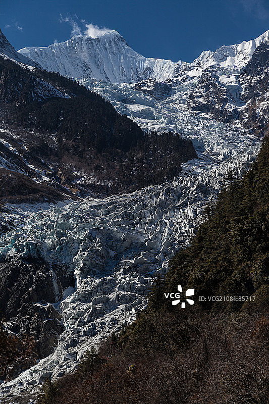 明永冰川图片素材