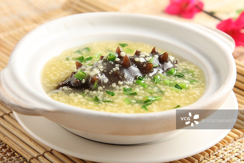 养身小米海参煲图片素材