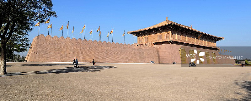 陕西省西安-丹凤门遗址图片素材