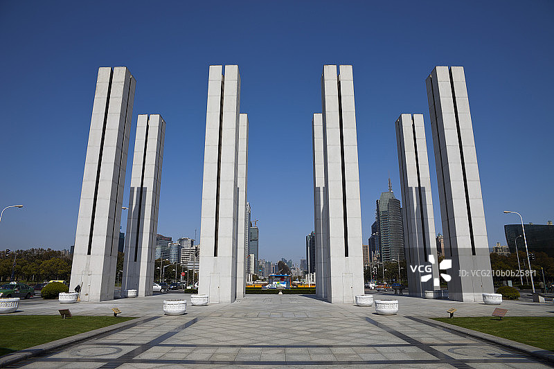 上海世纪大道图片素材