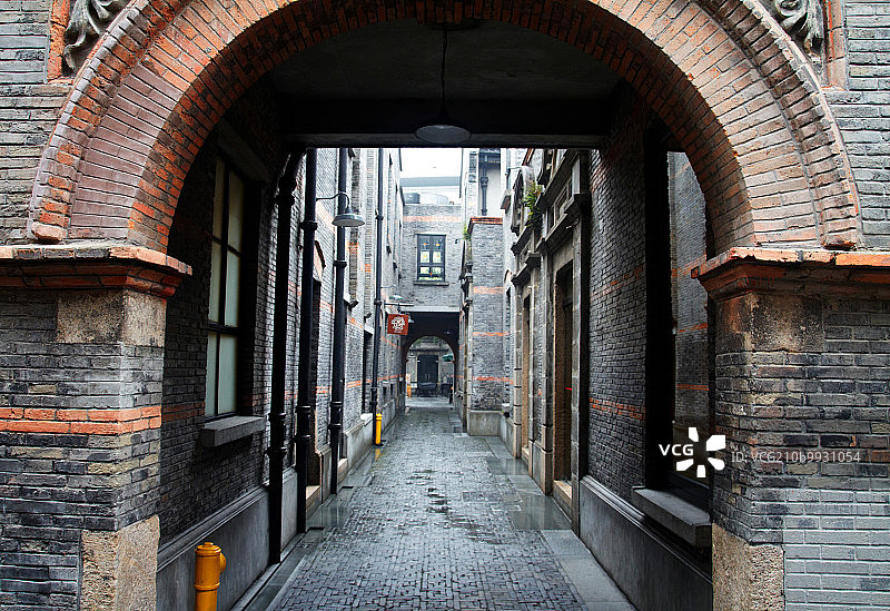 上海新天地石库门建筑图片素材