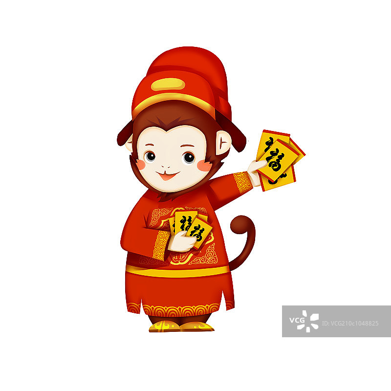 猴系列插画图片素材