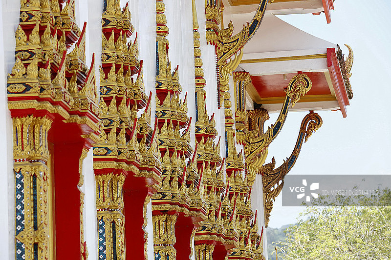 泰国佛堂局部图片素材
