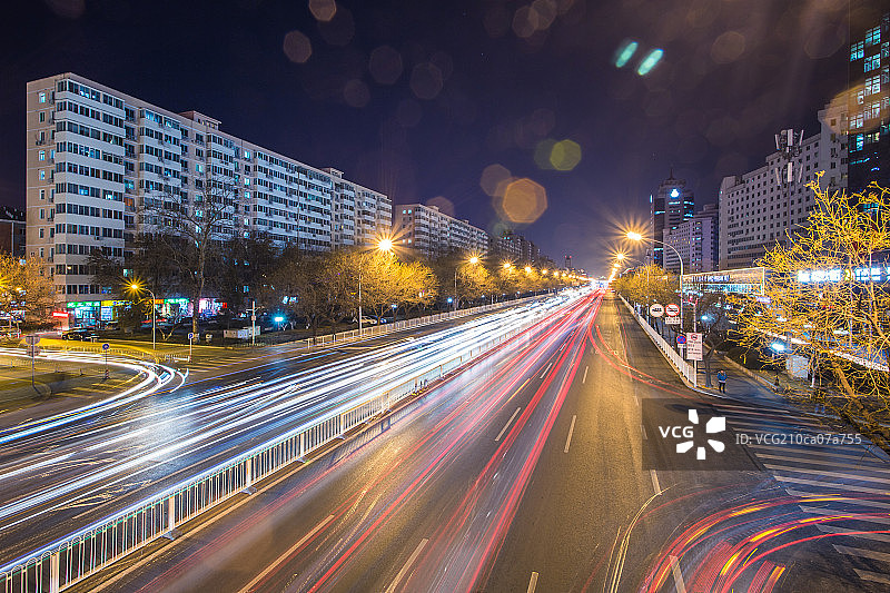 北京复外大街图片素材
