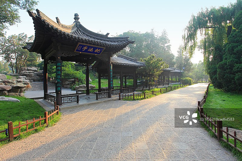 山西太原晋祠公园图片素材