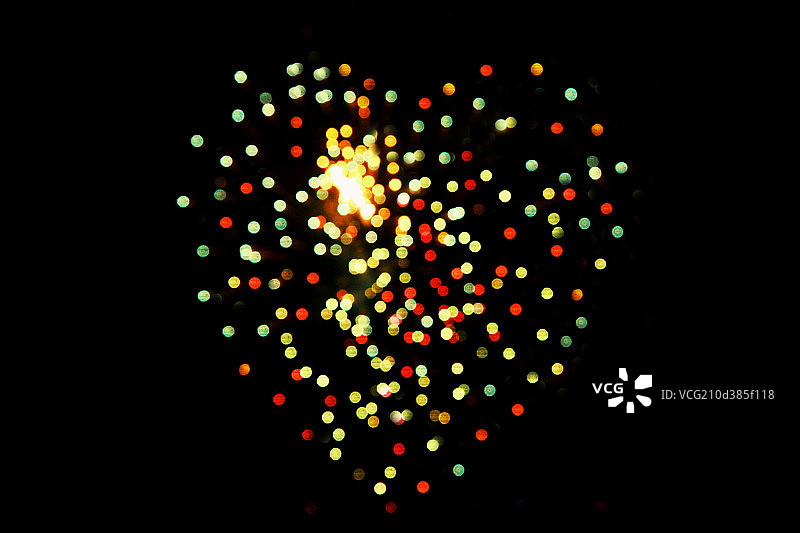 心形烟花图片素材