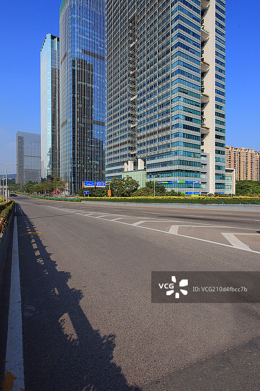 深圳福田金融商务区建筑群图片素材
