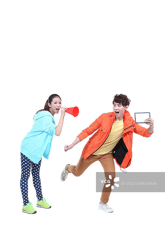 两个年轻的大学生图片素材