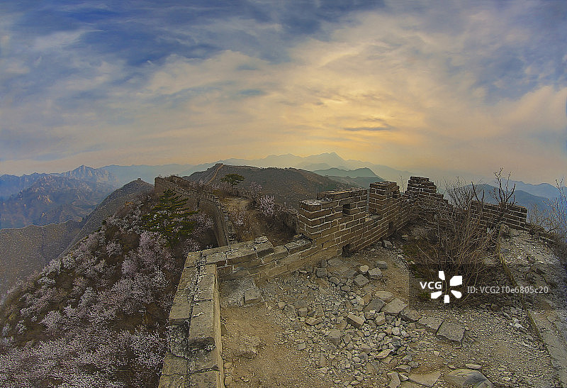 北京黄花岭长城图片素材