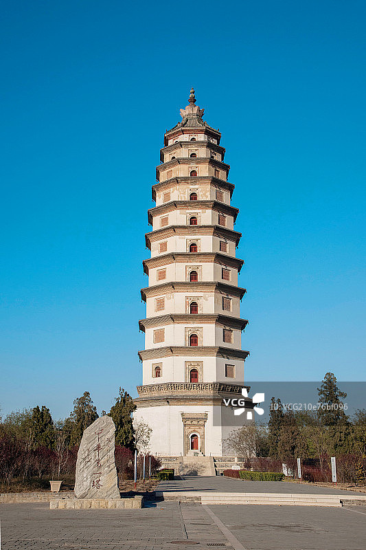 河北省定州塔图片素材