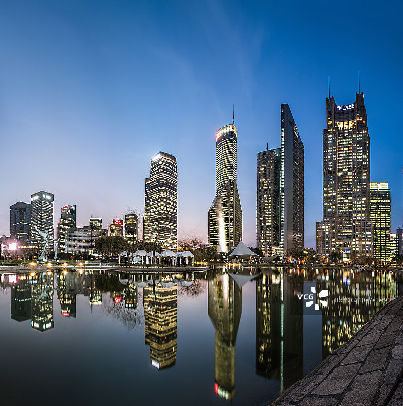 上海城市夜景图片素材