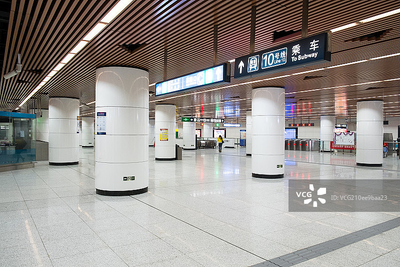 北京地铁内部图片素材