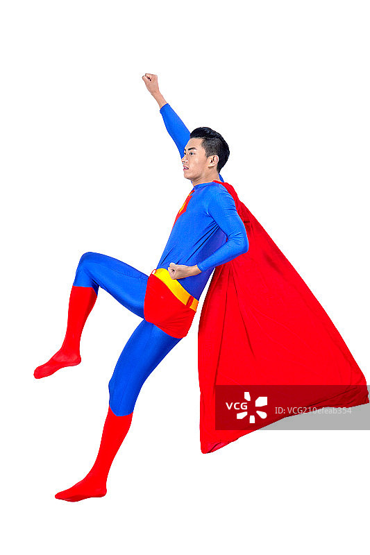 飞行中的搞笑超人图片素材