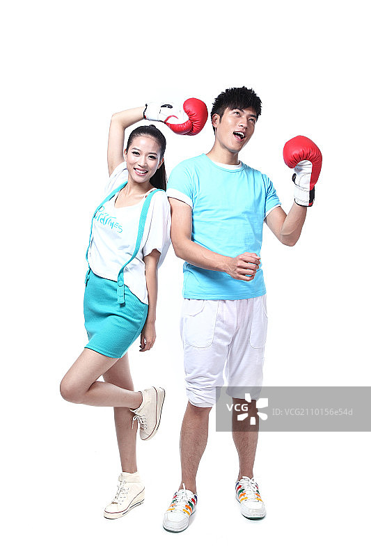 拳击男女图片素材