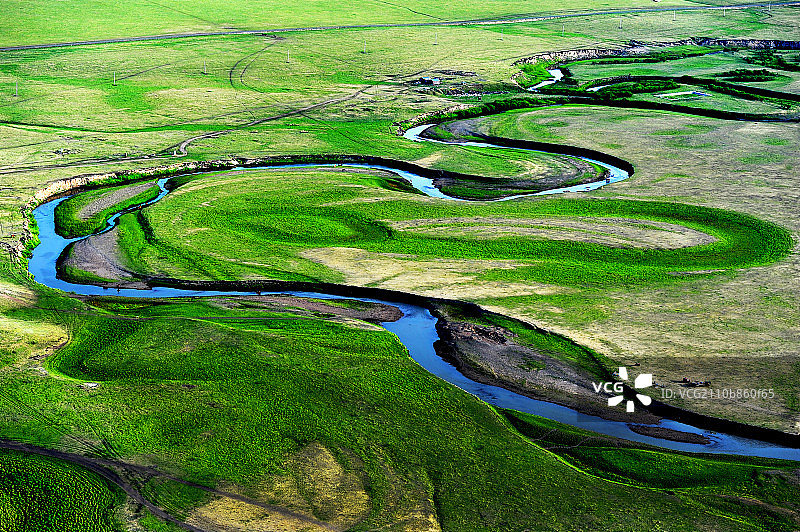 呼伦贝尔草原上的美景图片素材