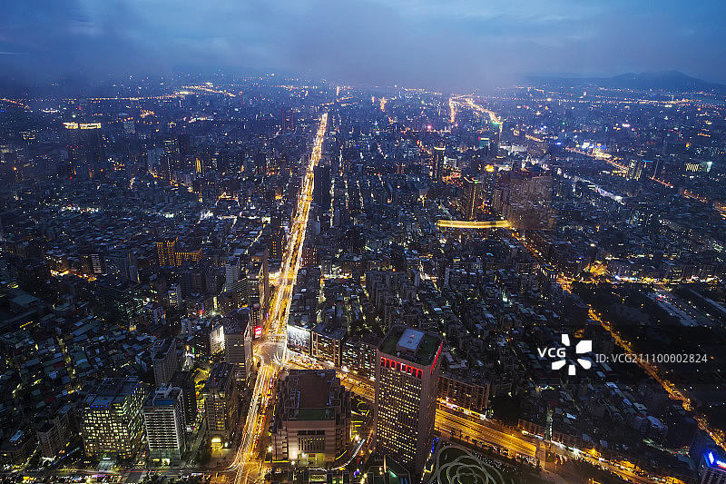 台北夜景图片素材