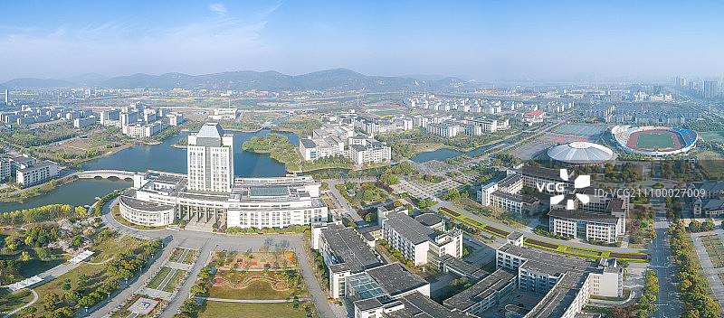 Aerial jiangnan university图片素材
