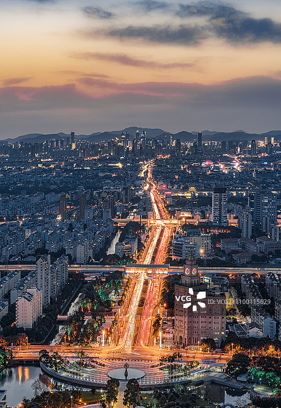 苏州干将路全景图片素材