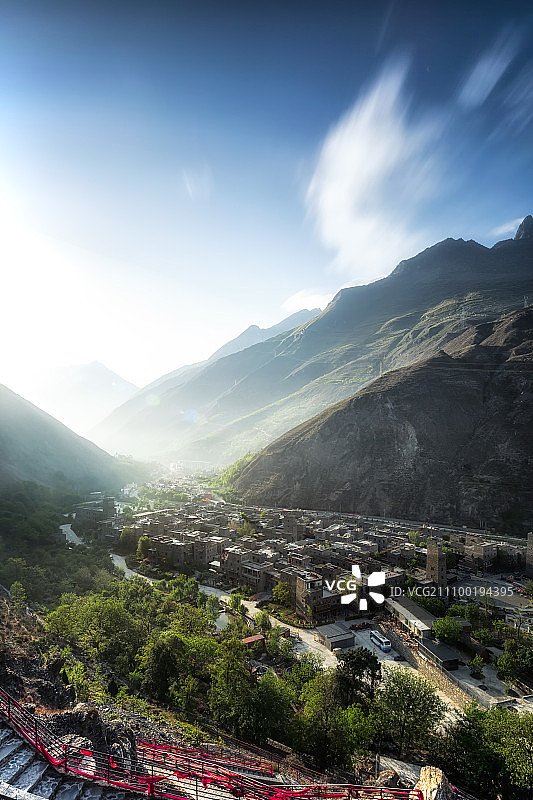 日出桃坪图片素材