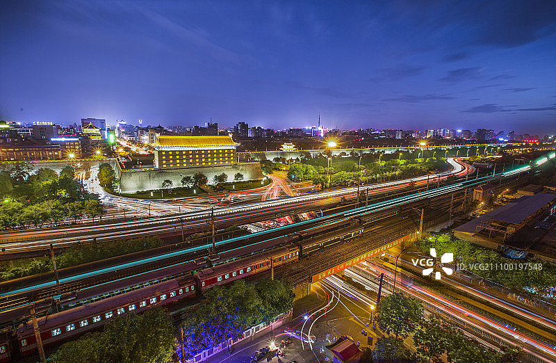 西安安远门图片素材