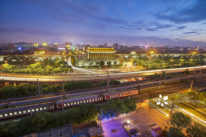 西安安远门图片素材