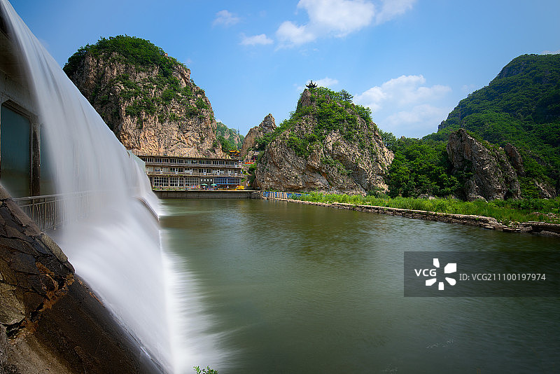 冰峪沟瀑布图片素材