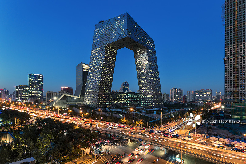 北京CBD CCTV大楼图片素材