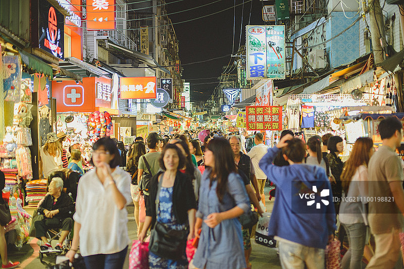 台湾台北士林夜市图片素材